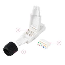 Nanocable Conector RJ45 Auto Crimpable 10 uds