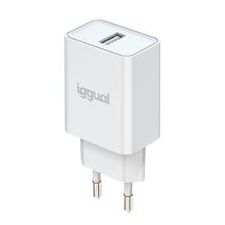 iggual Cargador de pared 1xUSB-A 5V/2.4A (12W)