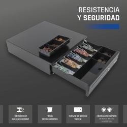 iggual Cajón Portamonedas IRON-30 42cm 5+5 negro