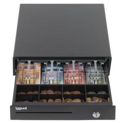 iggual Cajón Portamonedas IRON-15 37cm 4+8 negro