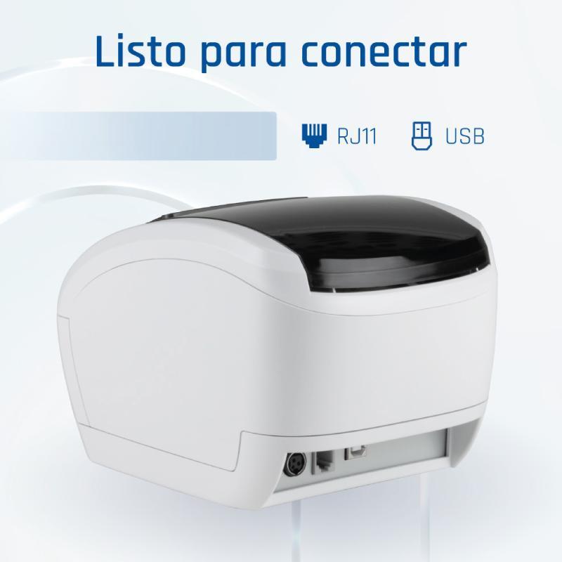 iggual Impresora térmica TP EASY 80W USB+RJ11 blan