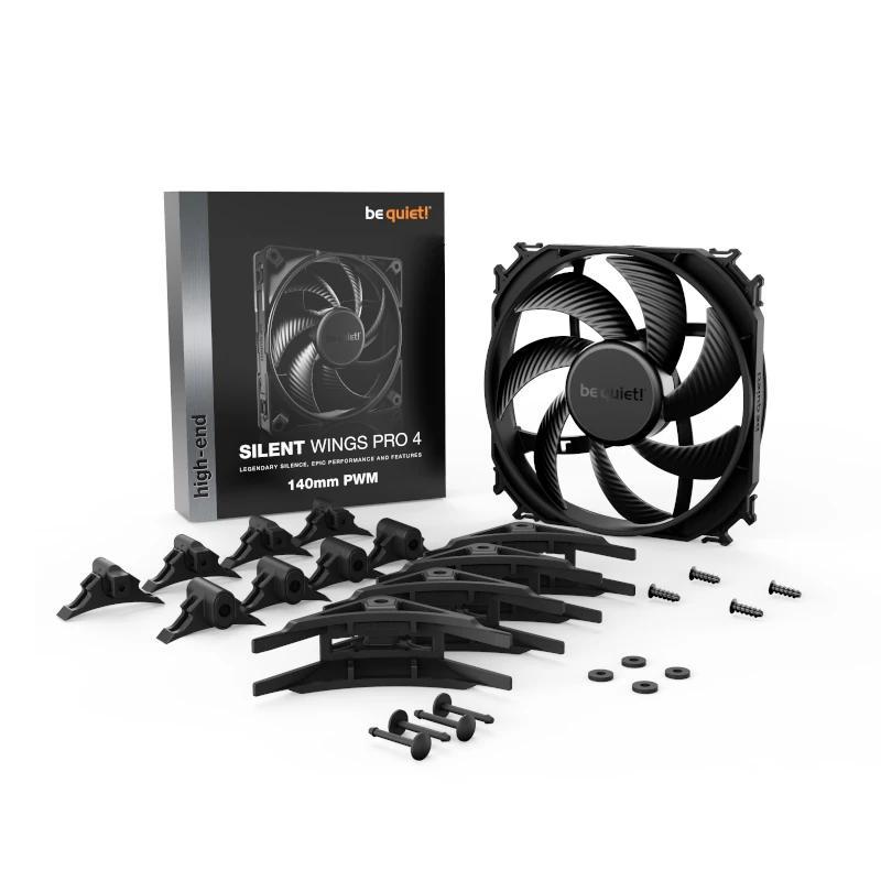 be quiet! Ventilador Silent Wings Pro 4 140mm Negr