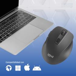 iggual Ratón inalámbrico ERGO-SILENT-6D 1600DPI