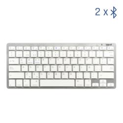 iggual Teclado Bluetooth Slim TKL-BT plata 2 canal
