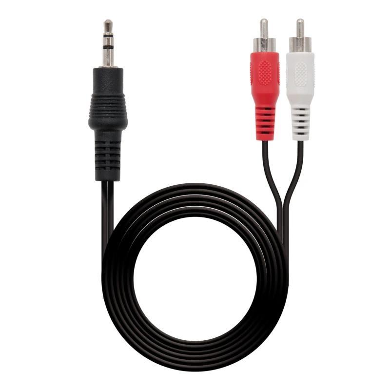 Nanocable Cable Audio Estereo 3.5/M-2xRCA/M, 10 m