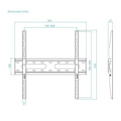 Tooq LP1027F-B Soporte Fijo 32"-70", Negro