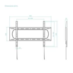 Tooq LP1084F-B Soporte Fijo 32"-80", Negro