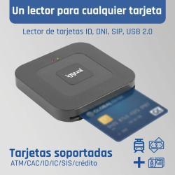 iggual Lector DNI SIP tarjetas ID USB-A / tipo C