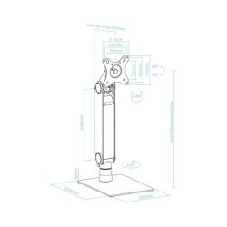 Tooq  DB1471TN-B Soporte Mesa Pantalla 17-32"