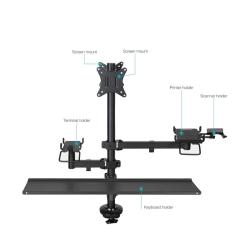 Tooq Soporte Mesa TPV-Impresora-Terminal-Lector