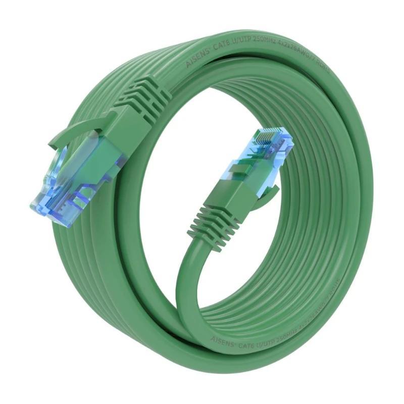 Aisens Cable RJ45 CAT.6 UTP AWG26 CCA Verde 5.0m