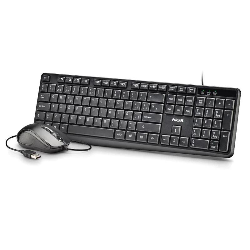 NGS Kit Teclado+Ratón con cable Cocoa