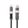 Nanocable Cable USB-C+USB-A/M-LIGHTNING+USB-C/M 1M