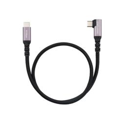 Nanocable Cable USB-C 3.2 GEN2 Acodado 100W 1 M