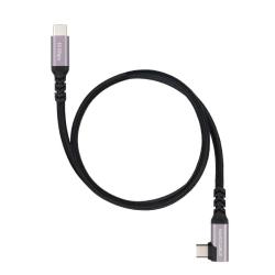 Nanocable Cable USB-C 3.2 GEN2 Acodado 100W 1 M