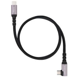 Nanocable Cable USB-C 3.2 GEN2 Acodado 100W 2 M