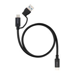 Nanocable Cable USB-C+USB-A/USB-C 3.2 GEN2 1 M