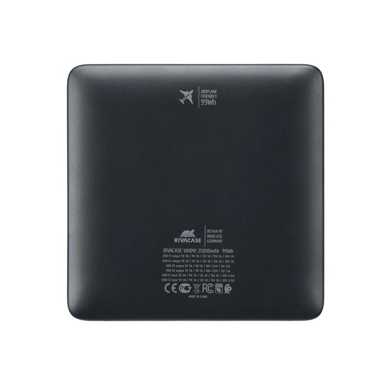 RIVACASE VA1091 powerbank 25800mAh Turbo PD 100W