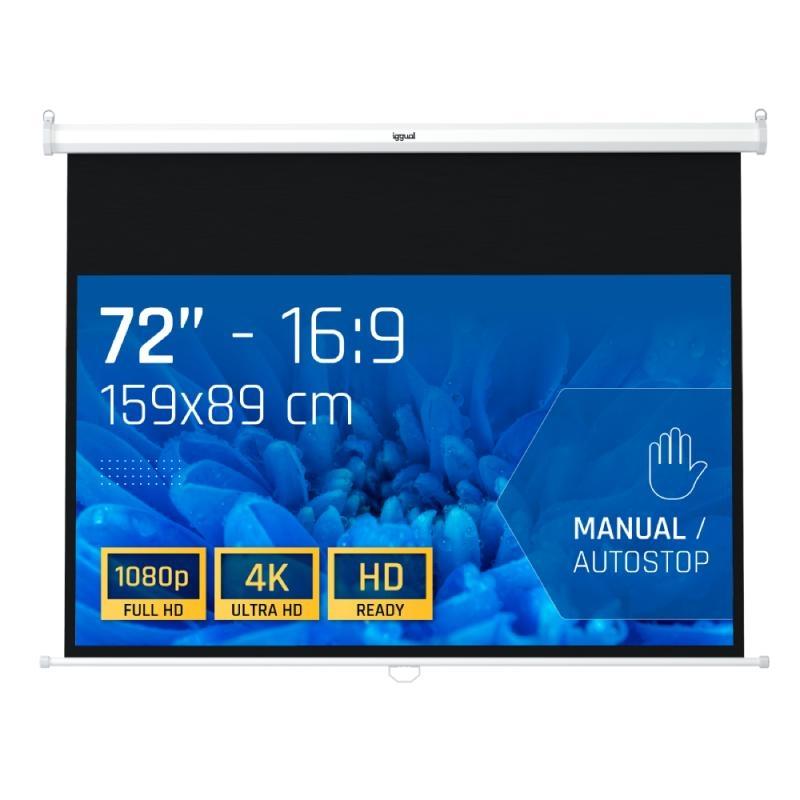 iggual Pantalla manual 16:9 72" 159x89 cm