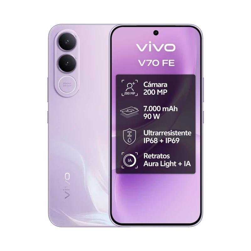 VIVO V70 FE 8Gb 512Gb Bundle Ch90w+ Buds3 Purple