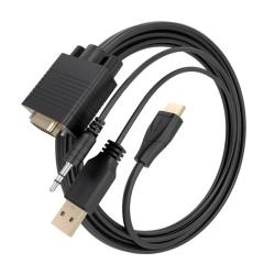 Aisens Cable Conversor SVGA y Audio a HDMI 1m