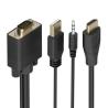 Aisens Cable Conversor HDMI a SVGA y Audio 1m