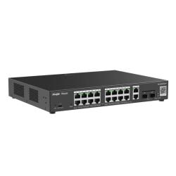 Reyee 20-Port Gigabit Smart POE Switch, 16 PoE/POE