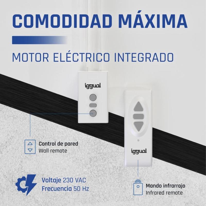 iggual Pantalla eléctrica 16:9 110" 243x137 cm