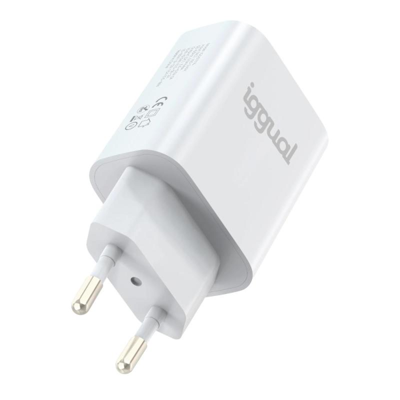 iggual Cargador 1xUSB-A carga rápida QC3.0 18W