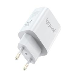 iggual Cargador doble USB QC3.0 + tipo C PD 20W