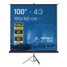 iggual Pantalla 100" 180x180 cm 1:1 trípode+bolsa