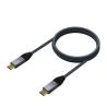 Aisens Cable Usb 3.2 Gen2X2 8K C/M-C/M Gris 1.0M
