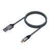 Aisens Cable USB 3.1 Gen2 Alu 3A CM-AM Gris 2.0M