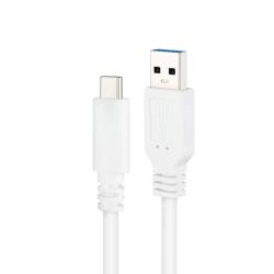 Nanocable Cable USB 3.1 Gen2 USB-C/A 1 M Blanco