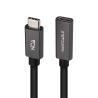 Nanocable Cable USB 3.2 Gen2 USB-C M/H 1,5 M Negro