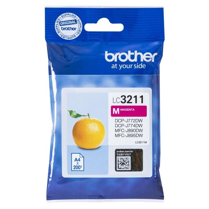 Brother Cartucho LC3211M Magenta  Blister Brother Cartucho LC3211M Magenta  Blister
