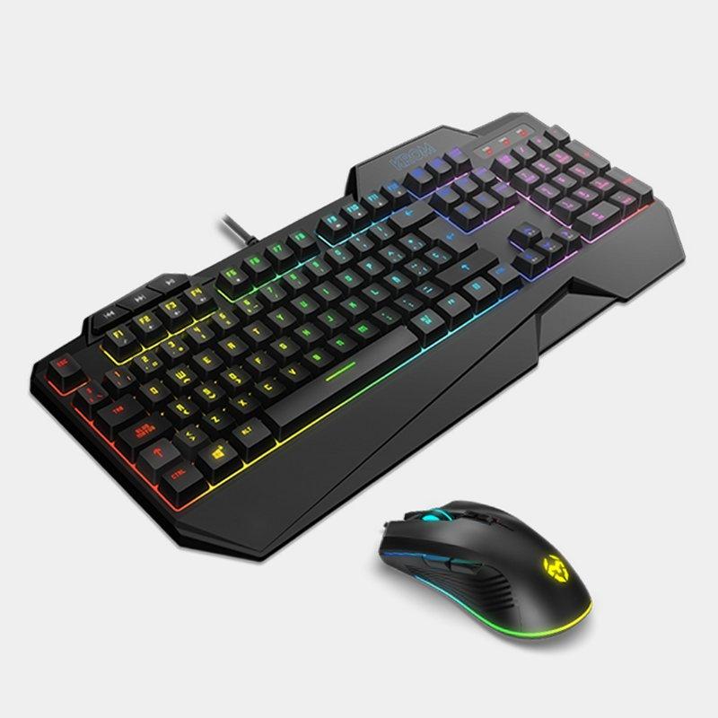 Krom Pack Teclado Semimecanico y Raton Krusher SP