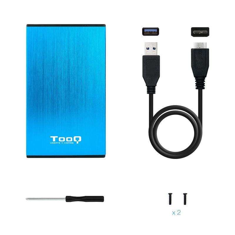 Tooq TQE-2527BL Caja HDD 2.5" USB 3.1 Gen1/USB 3.0